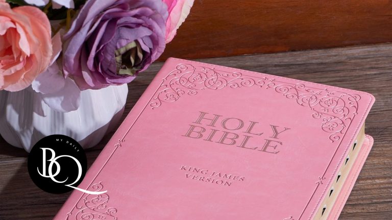 Choosing the Right Bible Translation - Close-up of a closed Bible in the King James Version