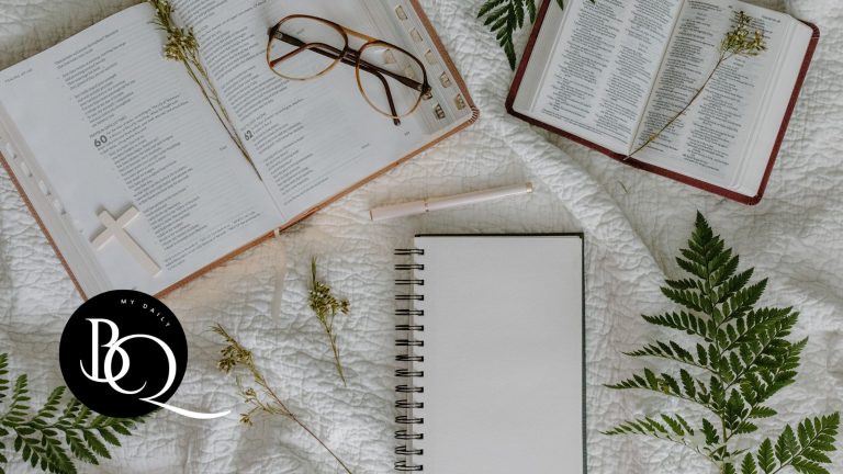 starting a daily Bible reading habit - Open Bible on a cozy desk with a notebook and pen, ready for daily study
