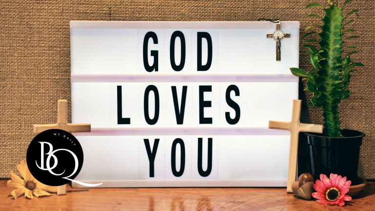 Show Love Through God’s Word - Display sign saying God Loves You
